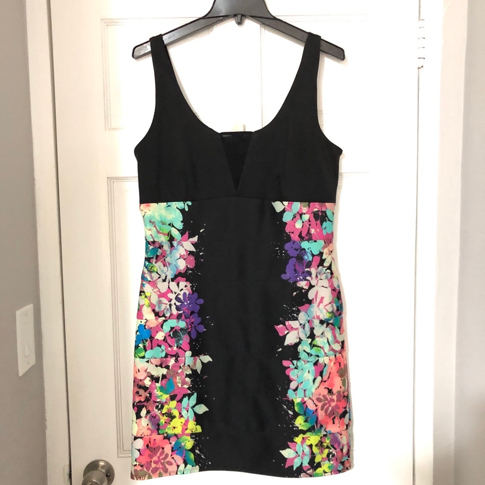Sequin Hearts Bandage Floral Dress